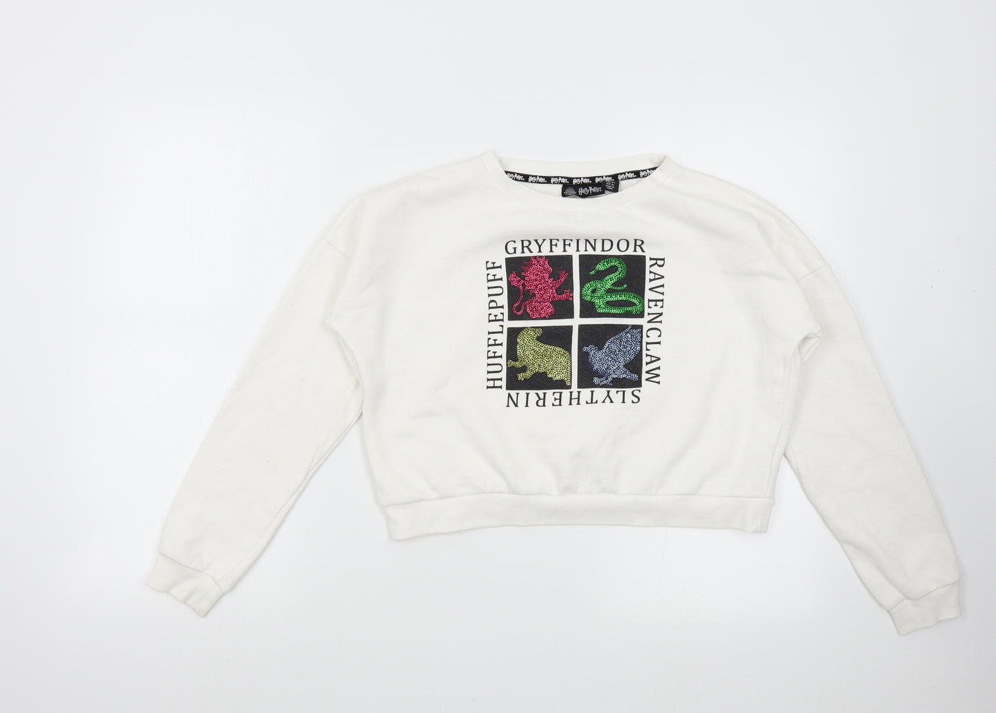 Primark Girls White   Pullover Sweatshirt Size 11-12 Years  - Harry Potter