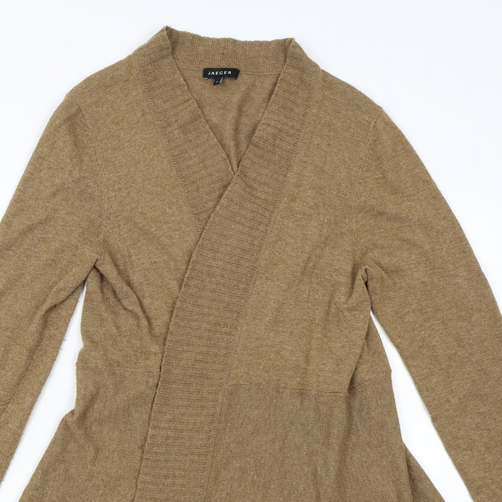 Jaeger Womens Brown  Knit Cardigan Jumper Size M