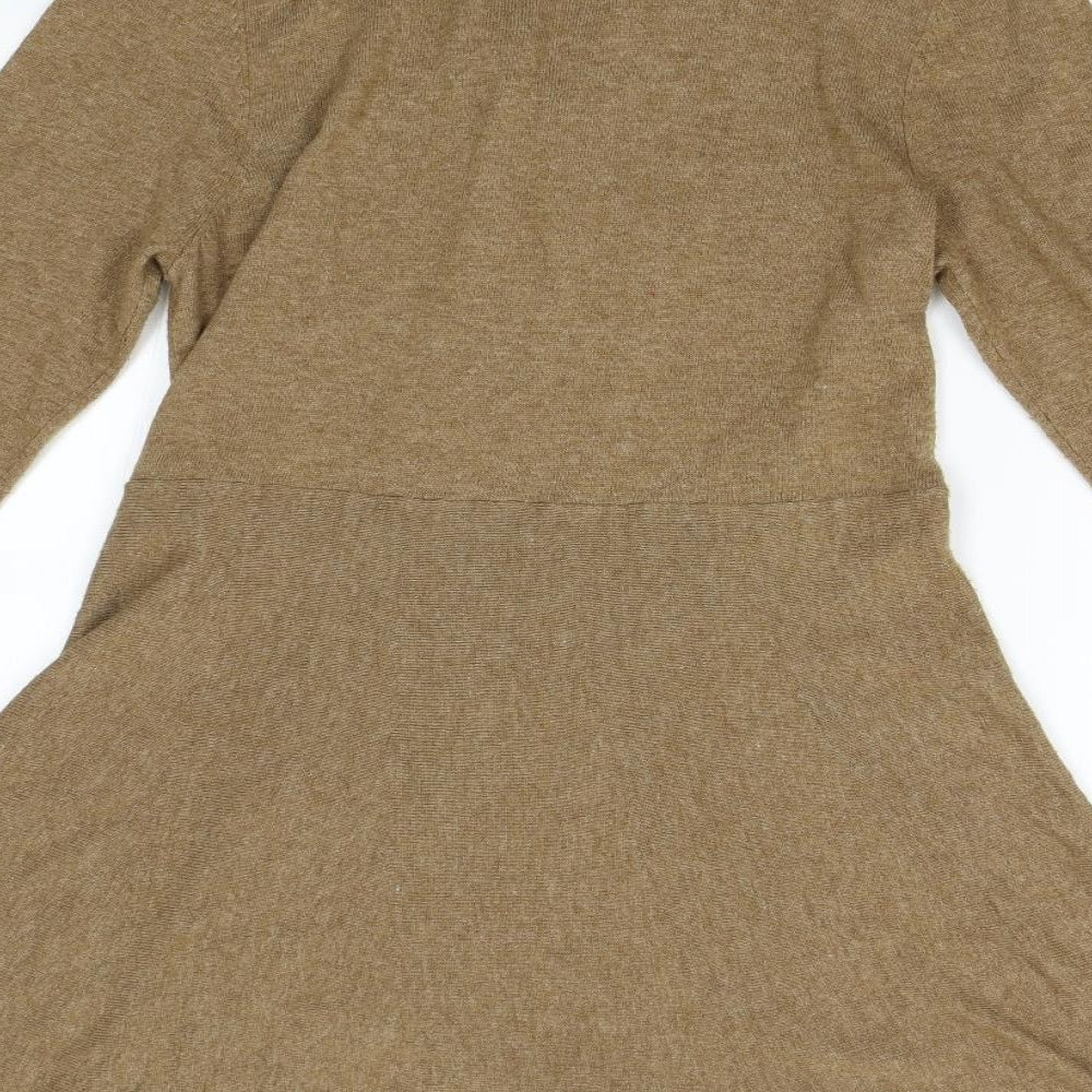 Jaeger Womens Brown  Knit Cardigan Jumper Size M