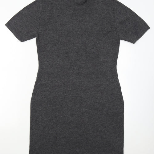 Tesco Womens Grey  Knit Jumper Dress  Size 16