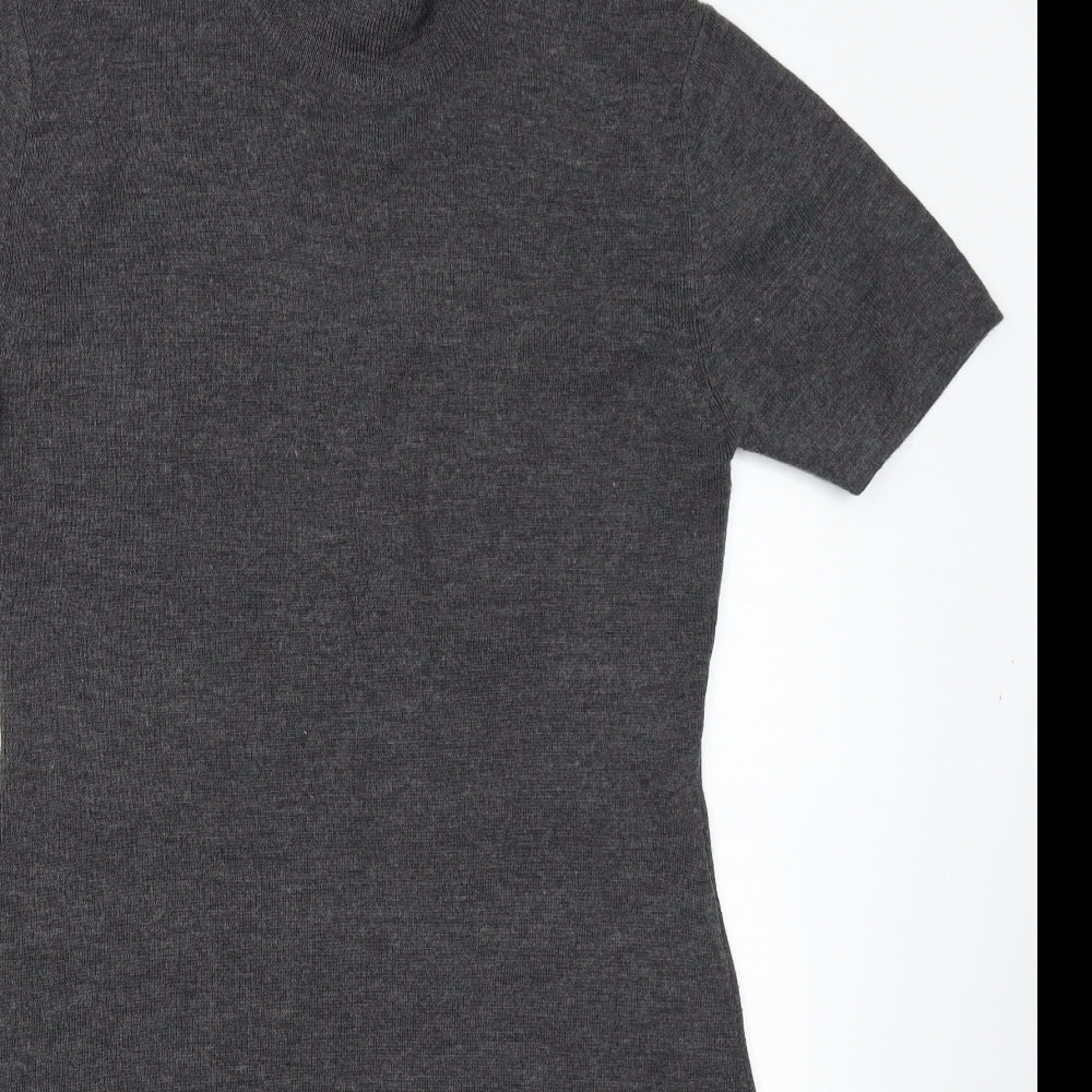 Tesco Womens Grey  Knit Jumper Dress  Size 16