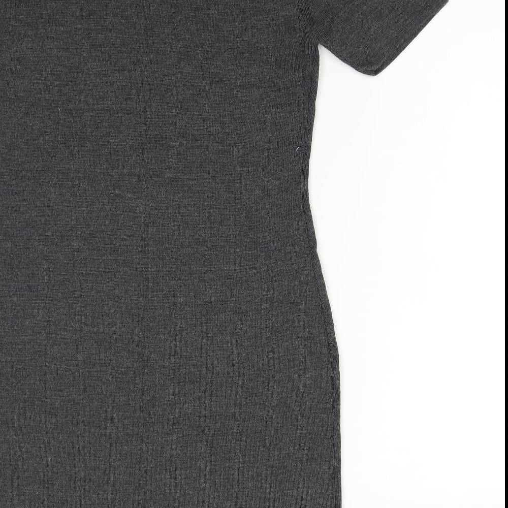 Tesco Womens Grey  Knit Jumper Dress  Size 16