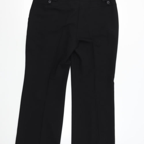 South Womens Black   Trousers  Size 16 L28 in