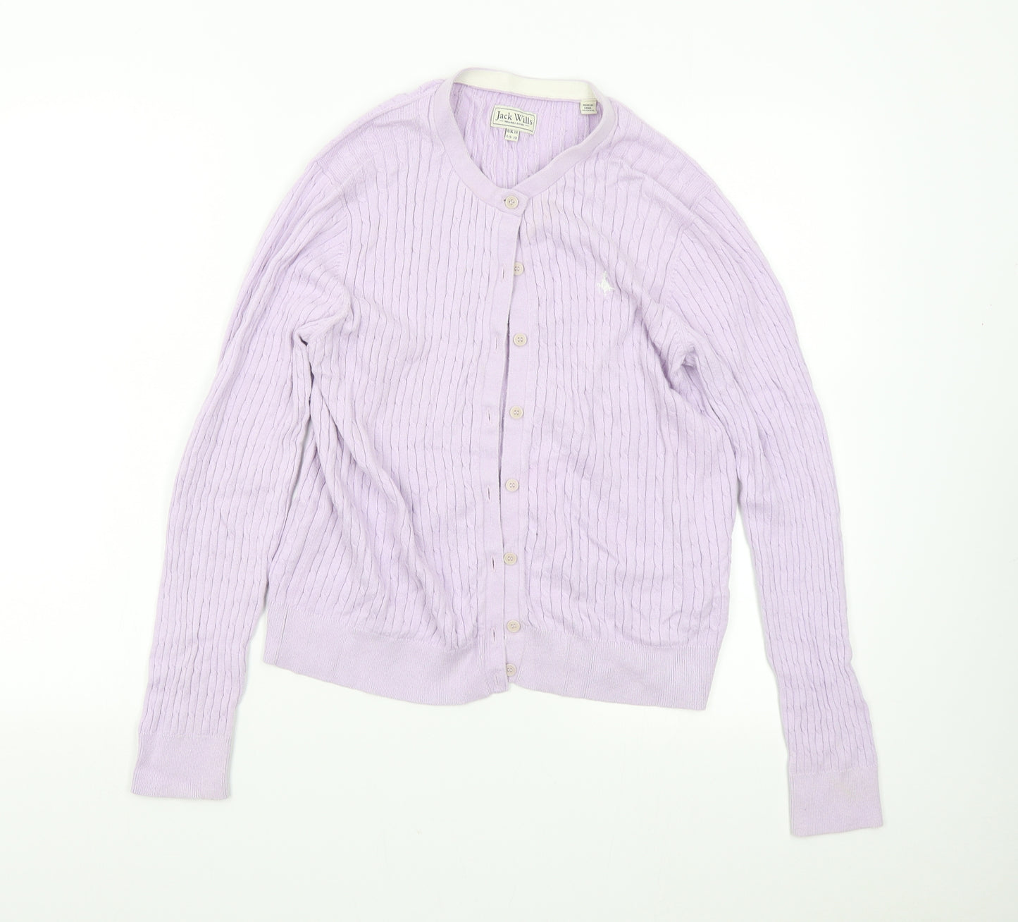 Jack Wills Womens Purple   Cardigan Jumper Size 14