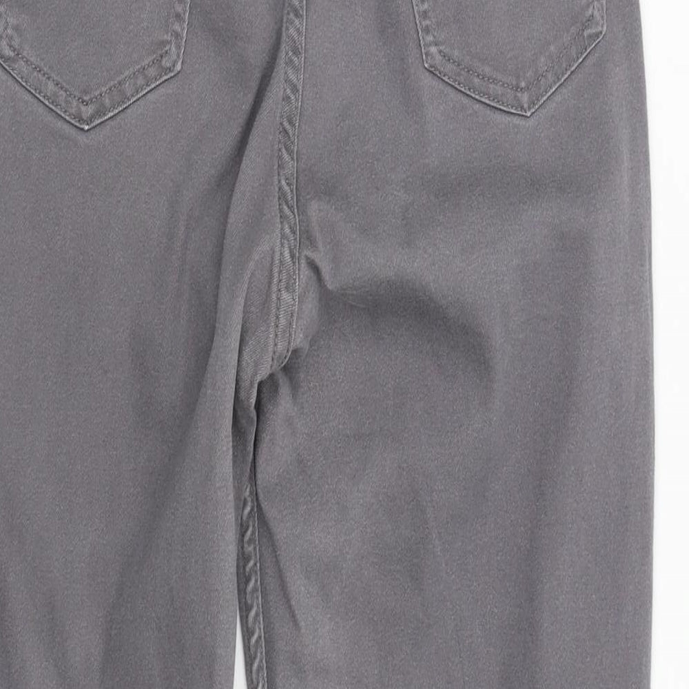 Cotton Traders Womens Grey   Straight Jeans Size 14 L27 in