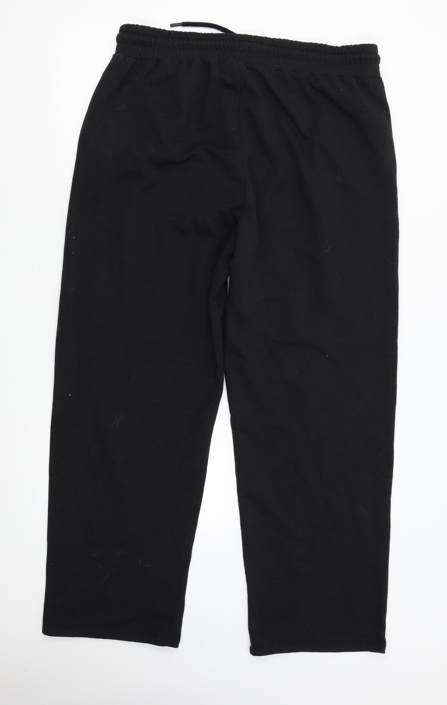 Studio Womens Black   Sweatpants Trousers Size 16 L28 in
