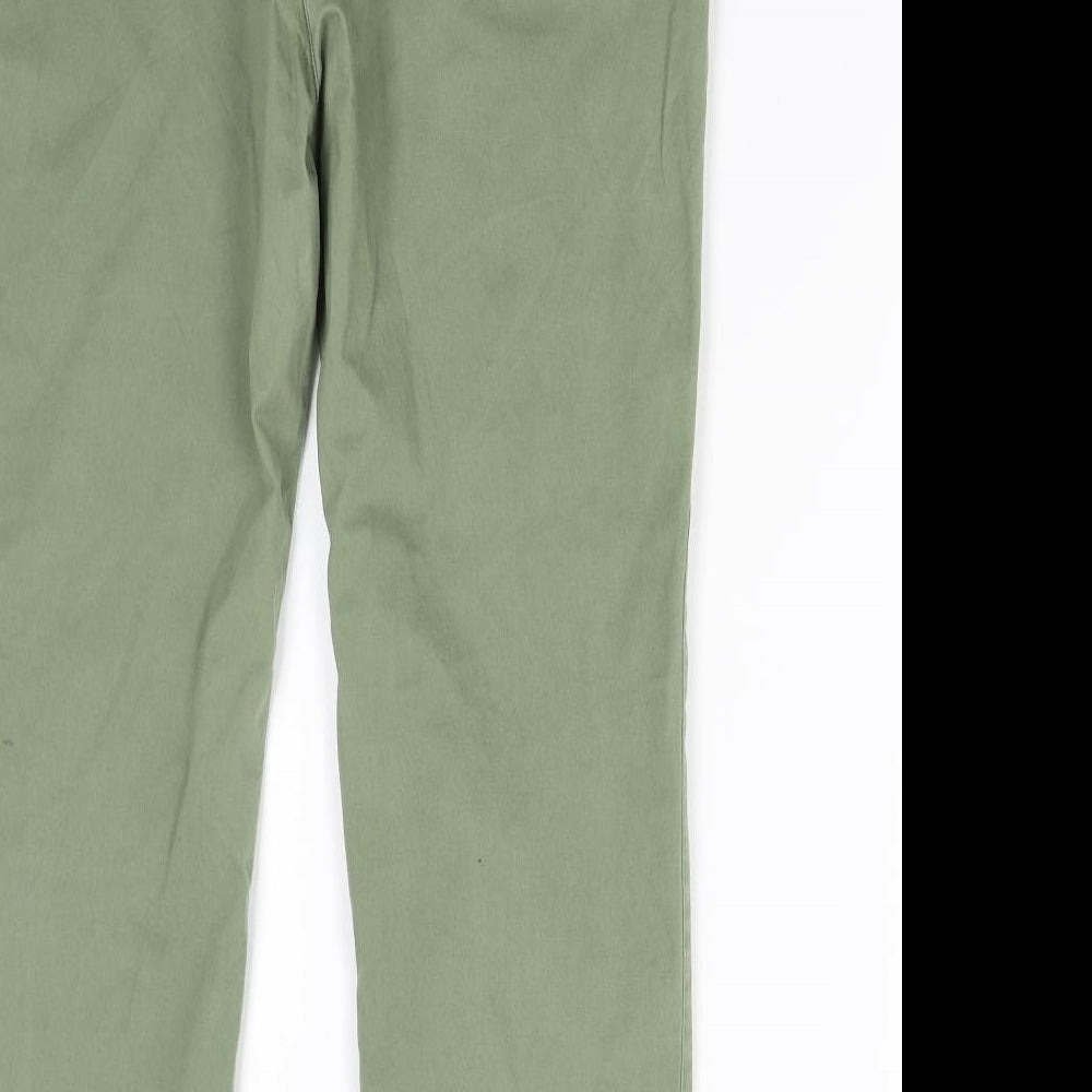 Per Una Womens Green   Trousers  Size 14 L27 in - Short