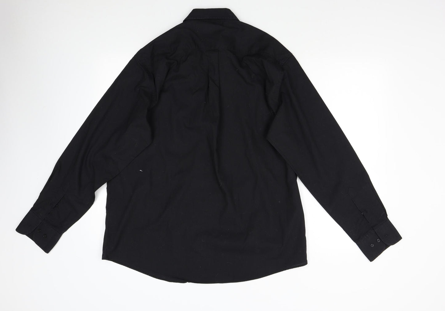 Urban Spirit Mens Black    Button-Up Size 16.5