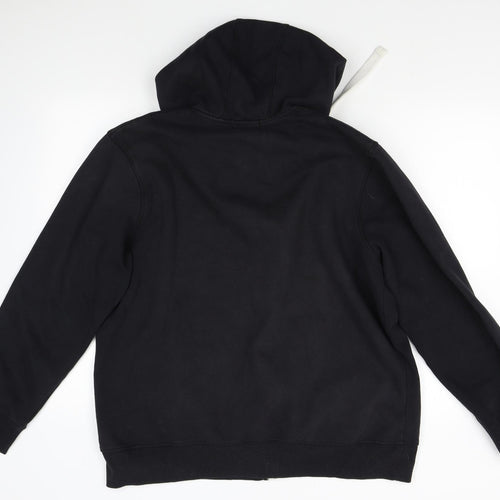 George Mens Black   Full Zip Hoodie Size XL
