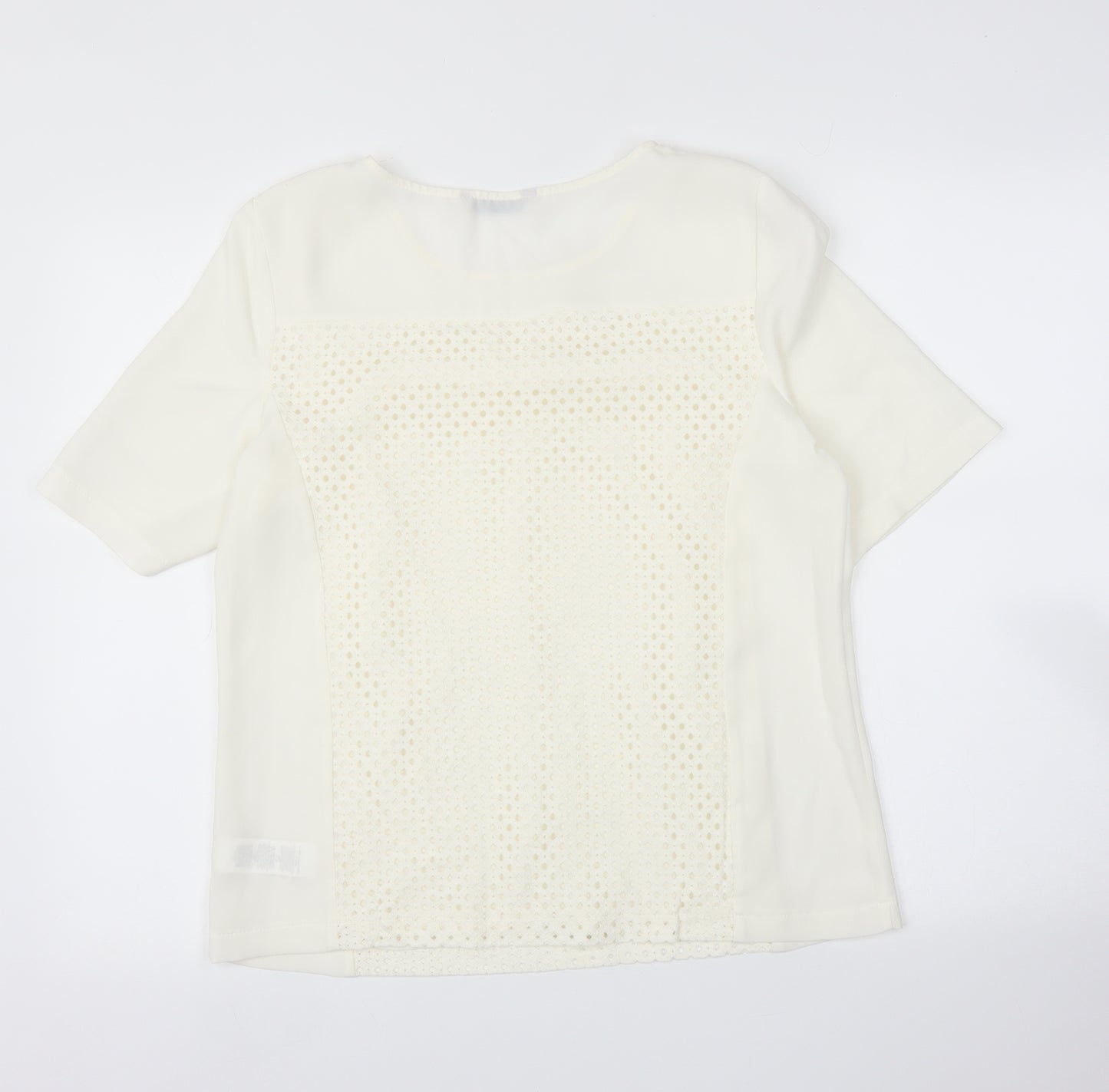 M&S Womens Ivory   Basic Blouse Size 12