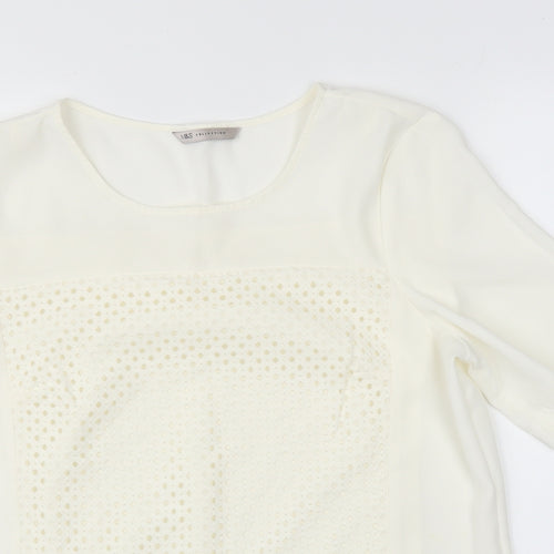 M&S Womens Ivory   Basic Blouse Size 12