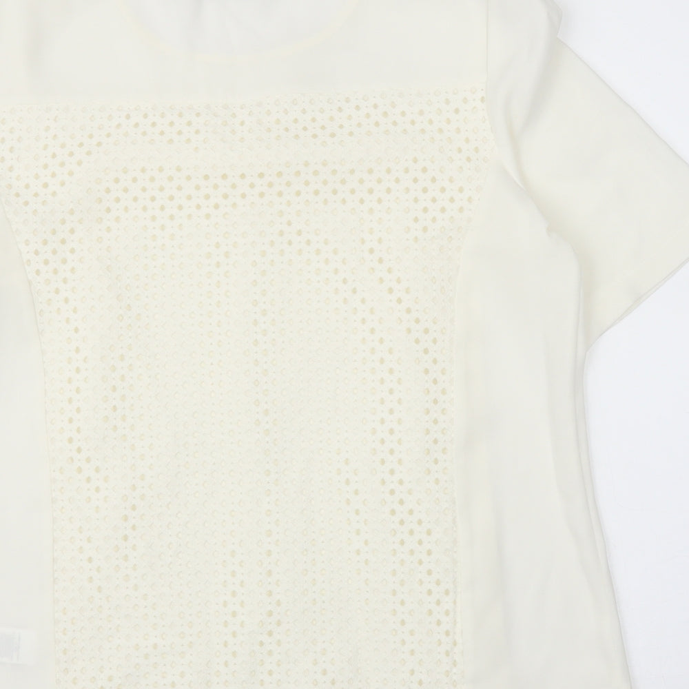 M&S Womens Ivory   Basic Blouse Size 12