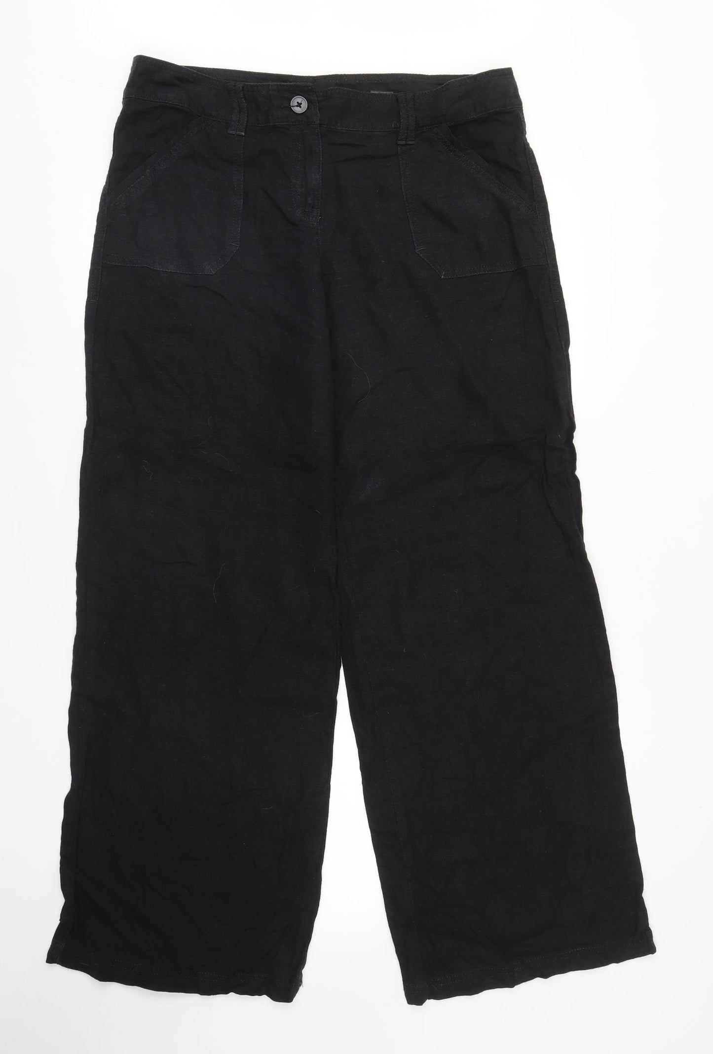 NEXT Womens Black   Trousers  Size 14 L30 in