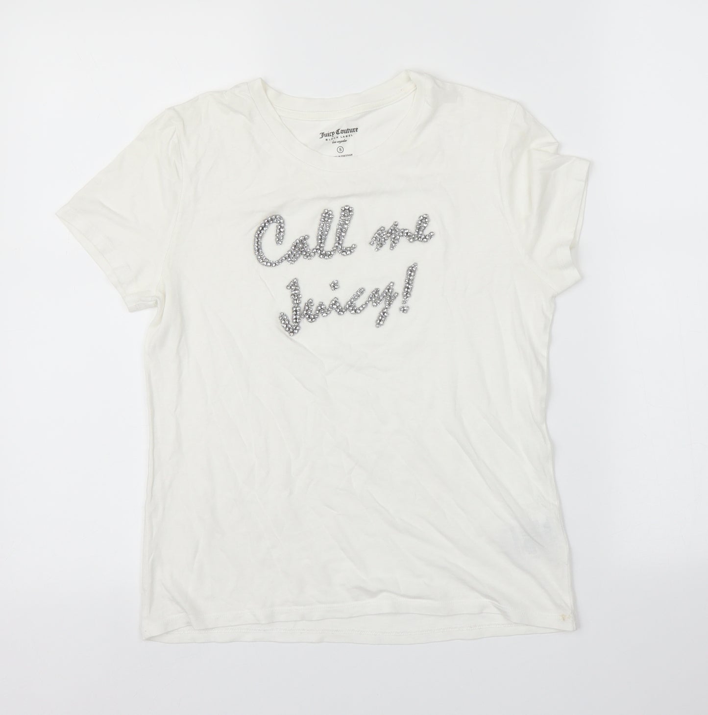 Juicy Couture Womens White   Basic T-Shirt Size S