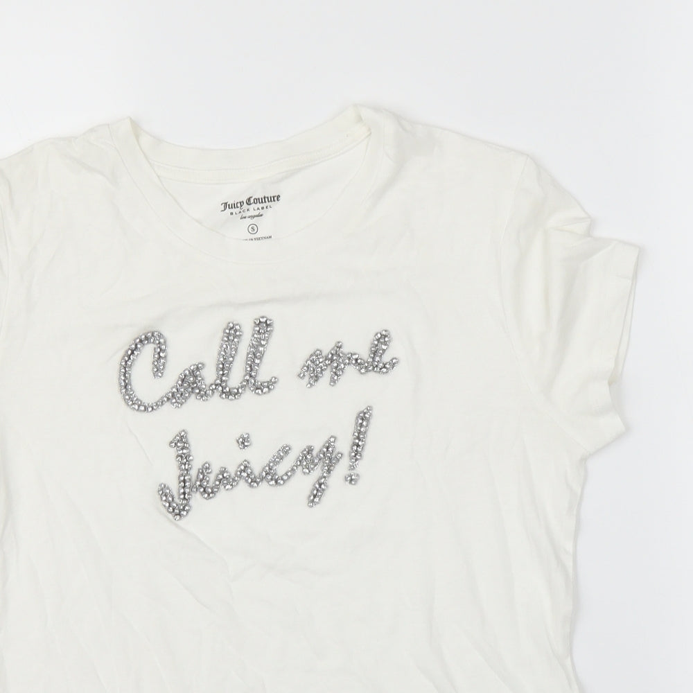 Juicy Couture Womens White   Basic T-Shirt Size S