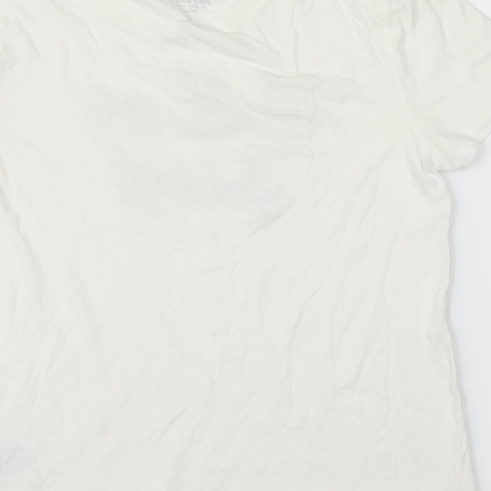 Juicy Couture Womens White   Basic T-Shirt Size S