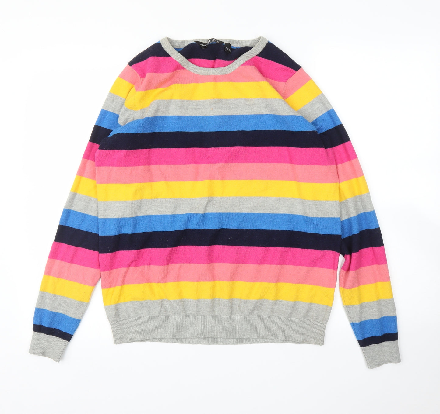 Dorothy Perkins Womens Pink Striped  Pullover Jumper Size 14