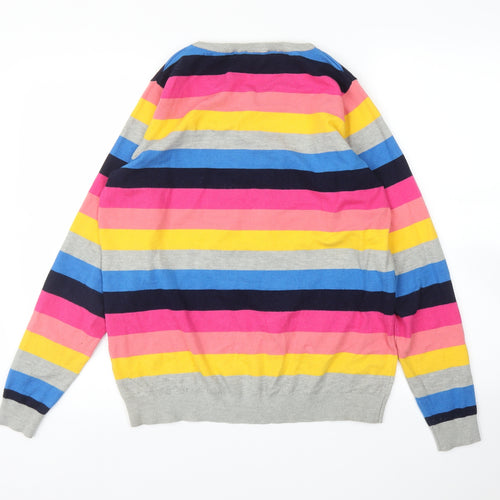 Dorothy Perkins Womens Pink Striped  Pullover Jumper Size 14