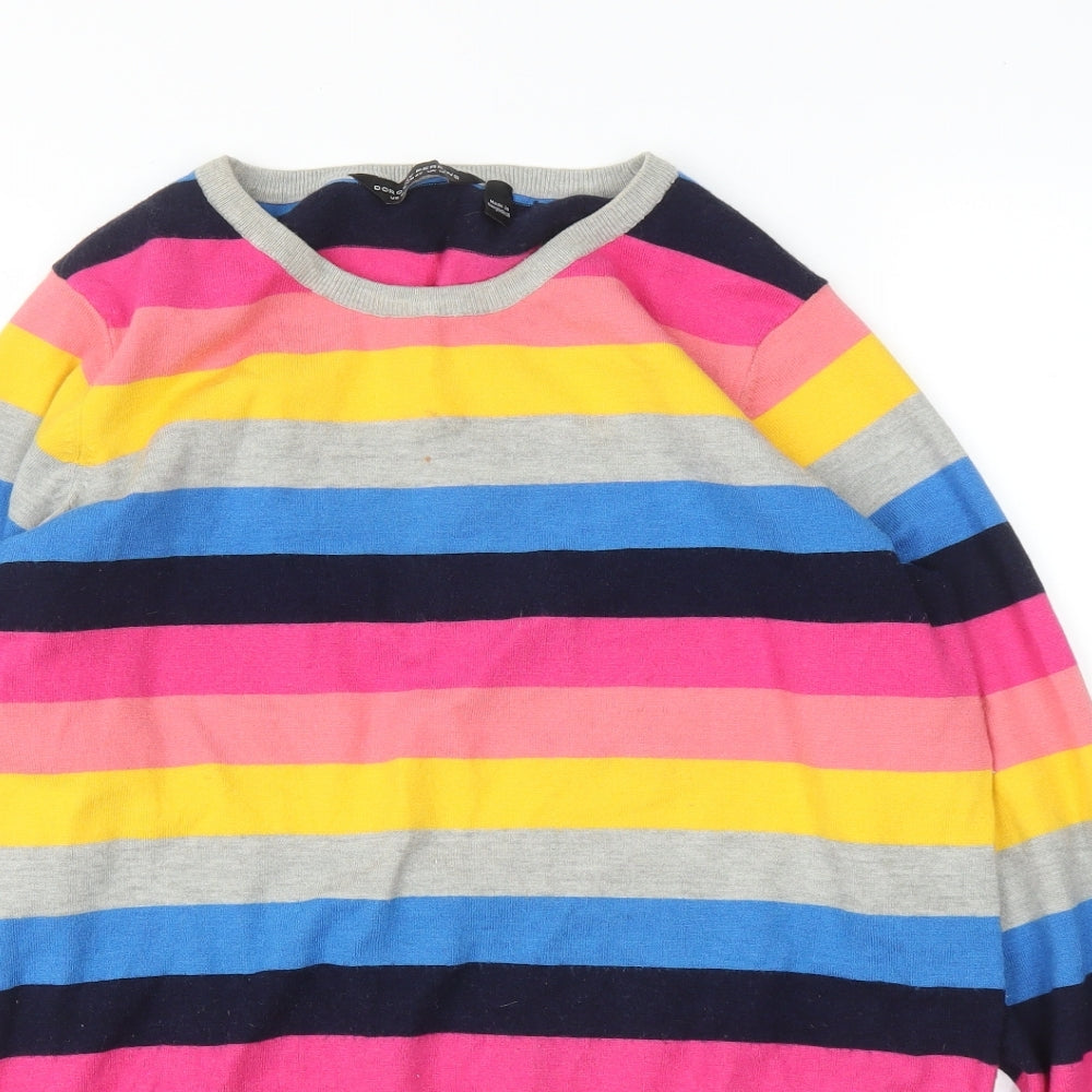 Dorothy Perkins Womens Pink Striped  Pullover Jumper Size 14