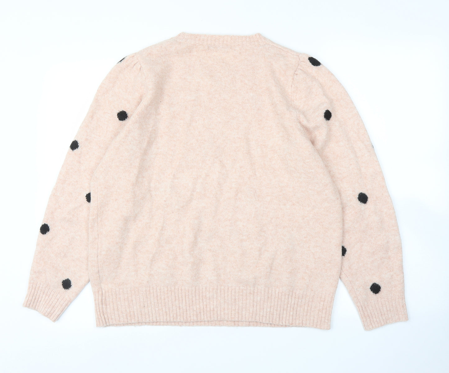 George Womens Pink Polka Dot  Pullover Jumper Size L