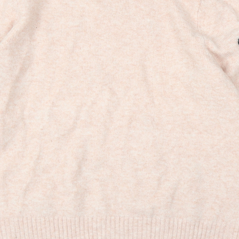 George Womens Pink Polka Dot  Pullover Jumper Size L