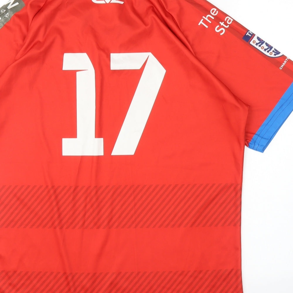 EV2 Sportswear Mens Red   Basic T-Shirt Size M