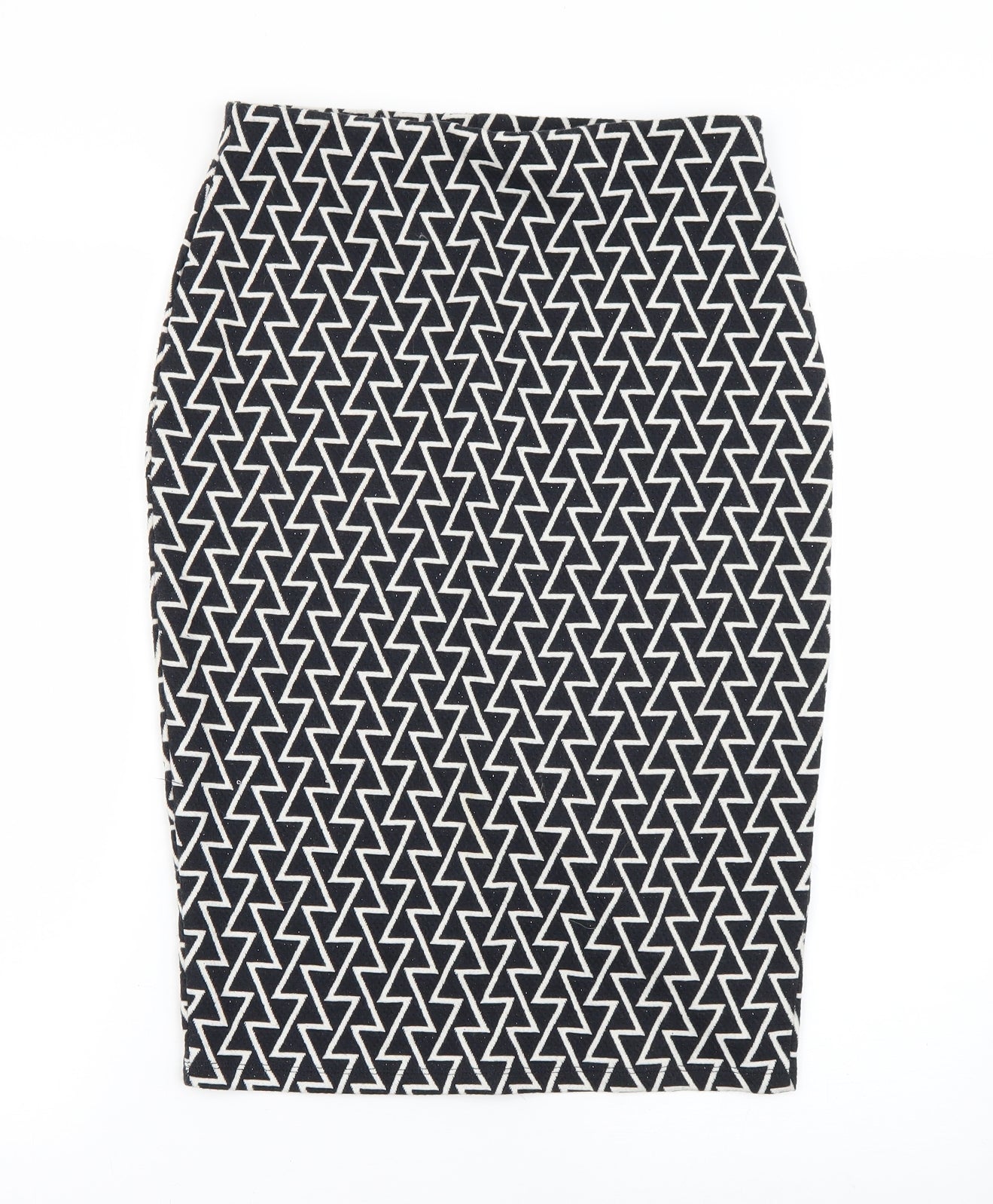 George Womens Black Striped  Straight & Pencil Skirt Size 10