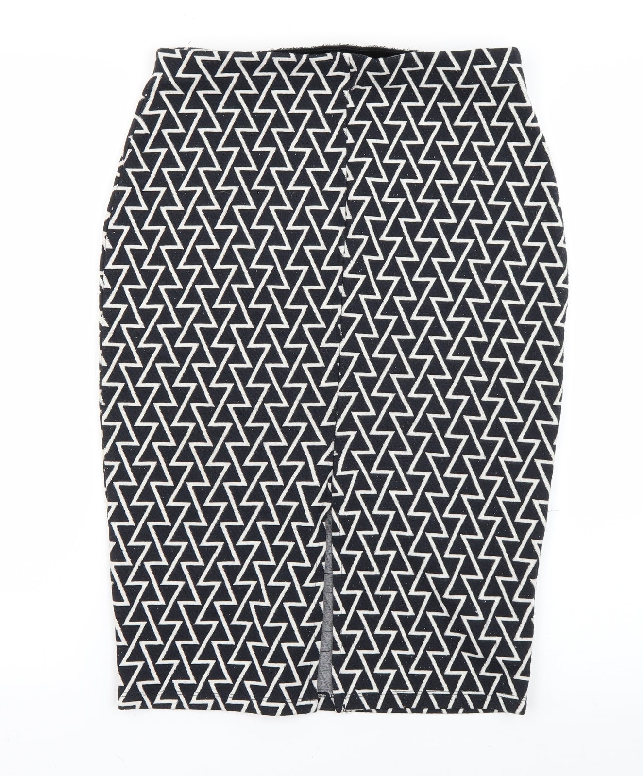George Womens Black Striped  Straight & Pencil Skirt Size 10