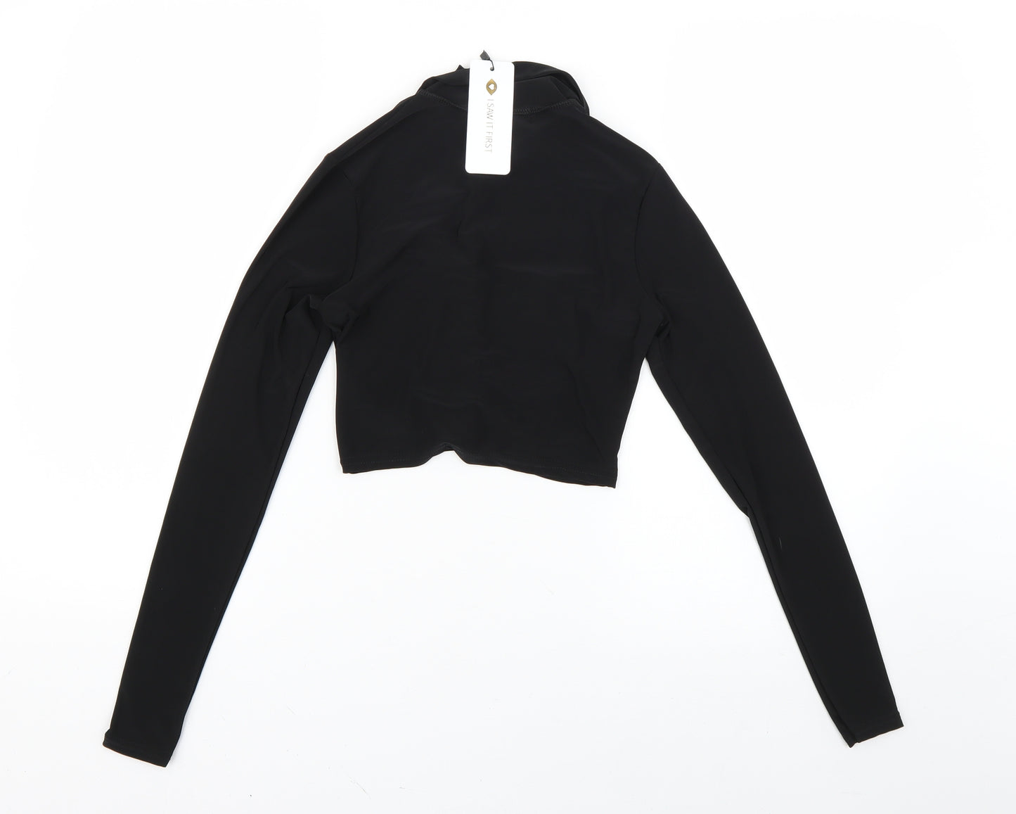 I SAW IT FIRST Womens Black   Basic Blouse Size 6