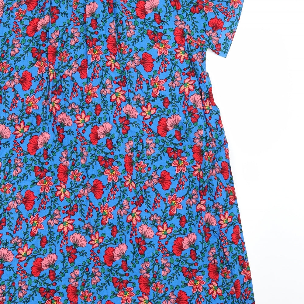 Papaya Womens Multicoloured Floral  Shirt Dress  Size 10