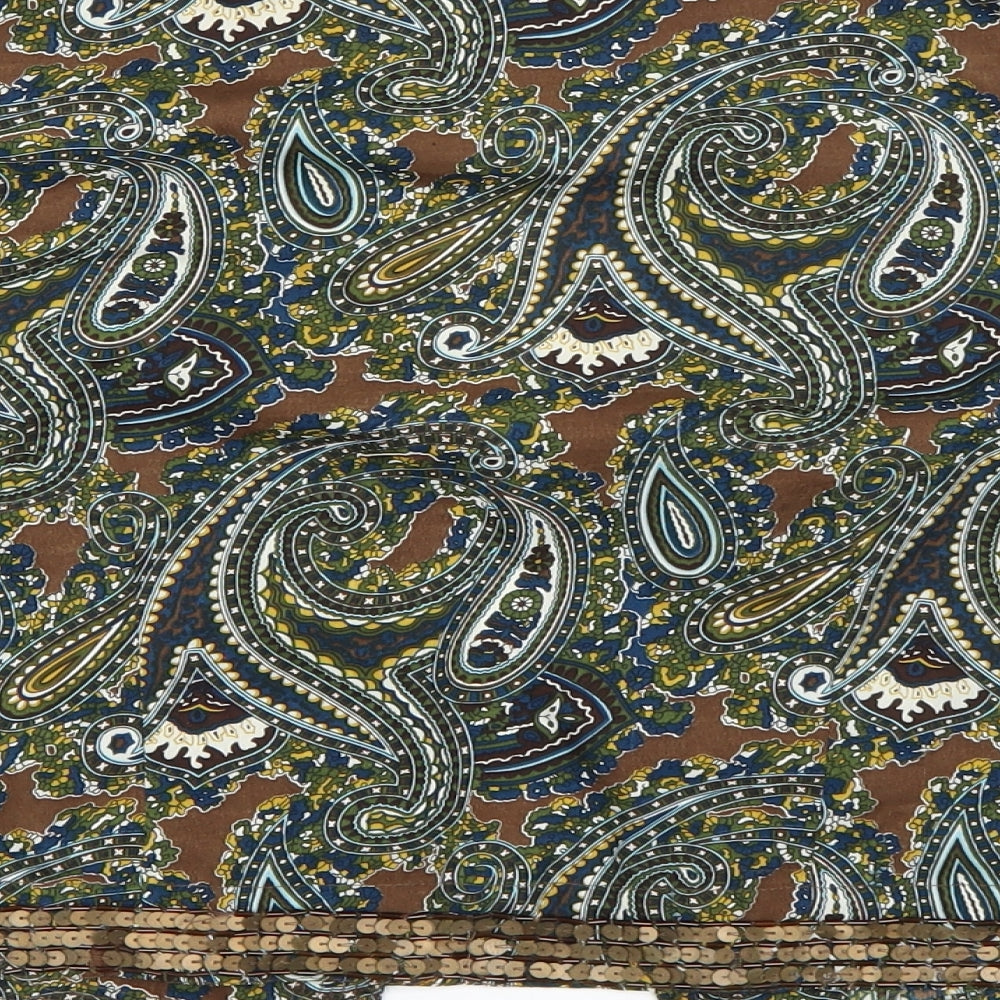 every girl needs infulence Womens Multicoloured Paisley  Cardigan Jumper Size 10