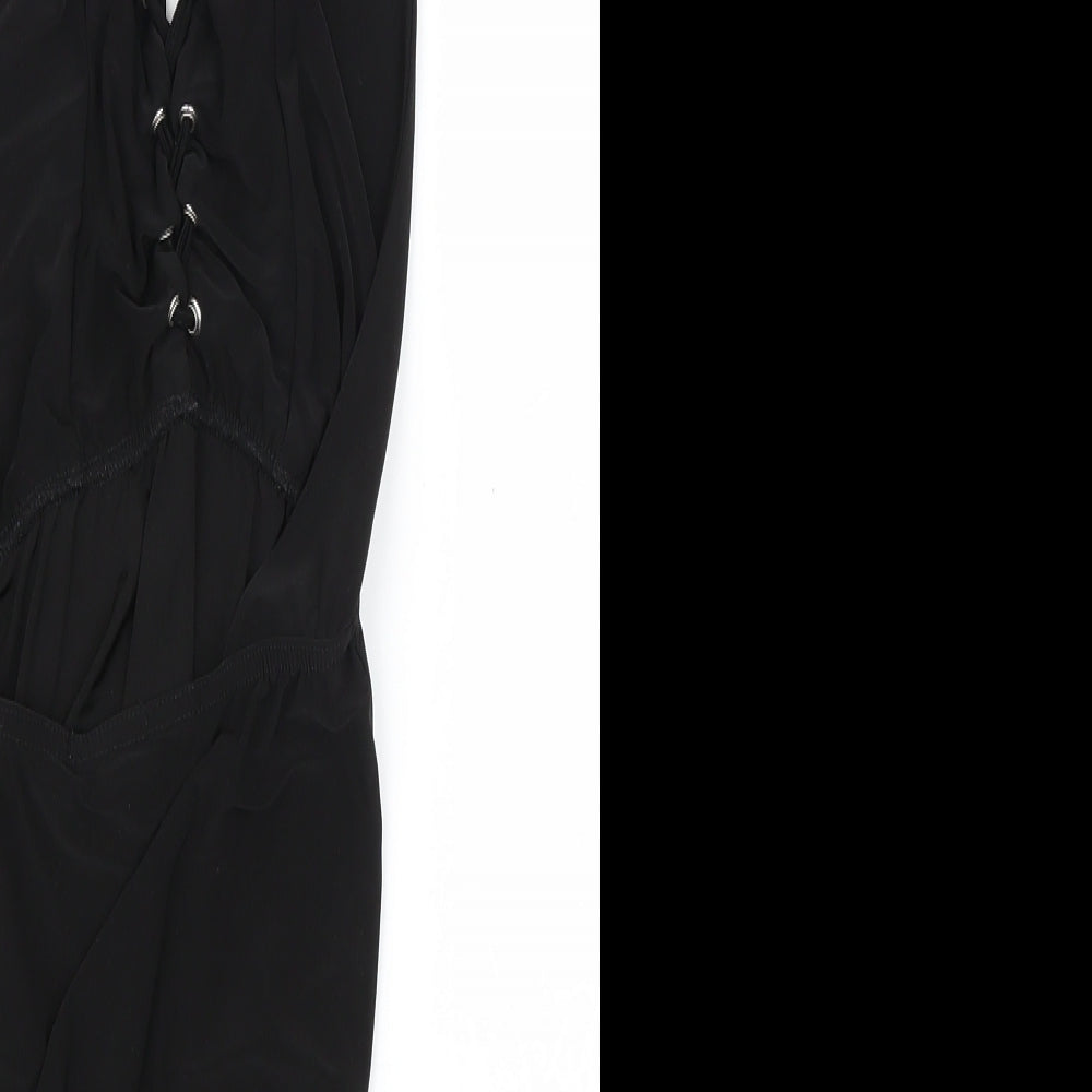 Boohoo Womens Black   Basic Blouse Size 8