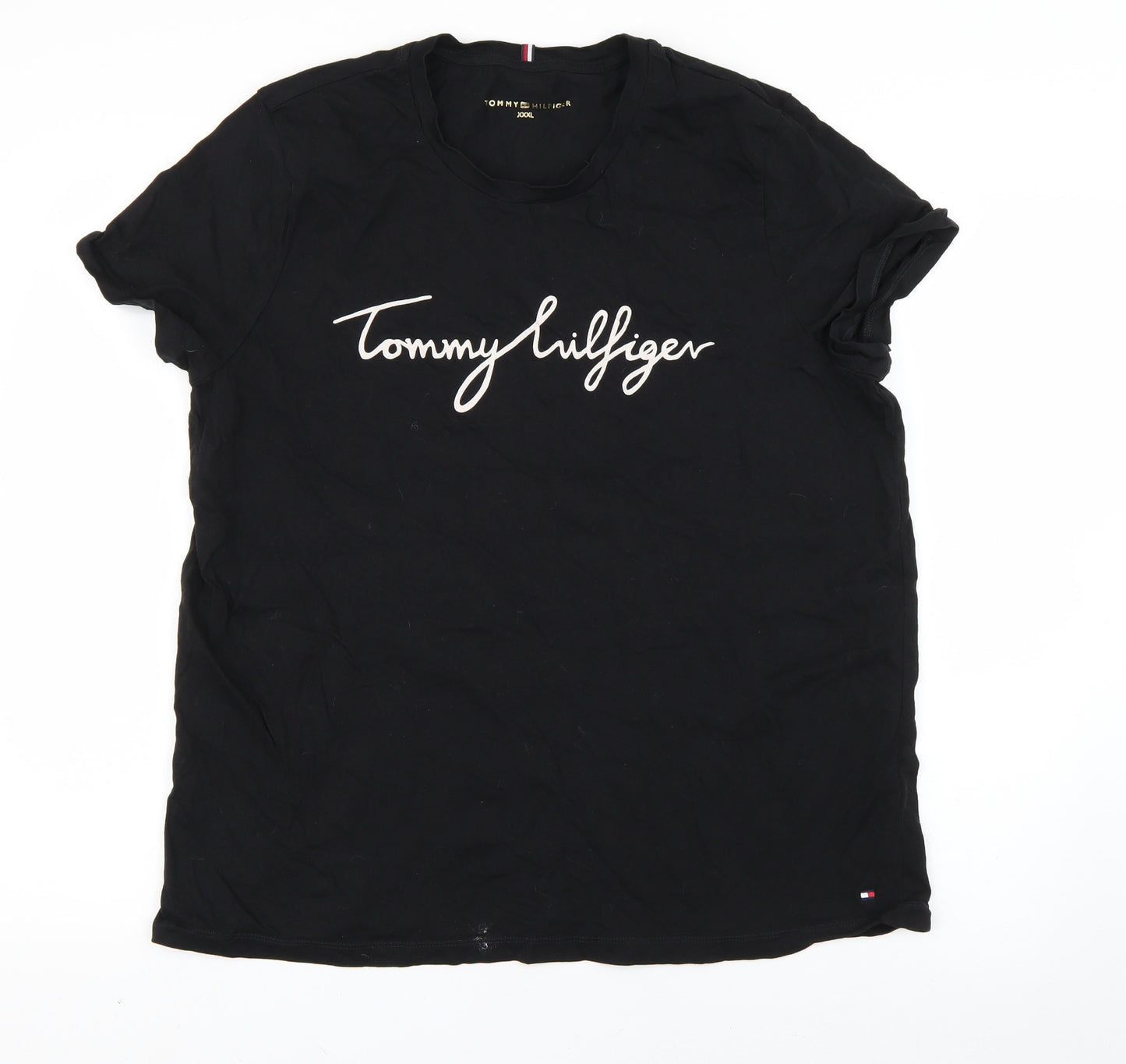 Tommy Hilfiger Womens Black   Basic T-Shirt Size 3XL