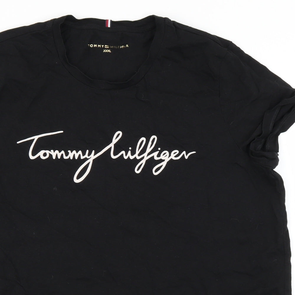 Tommy Hilfiger Womens Black   Basic T-Shirt Size 3XL