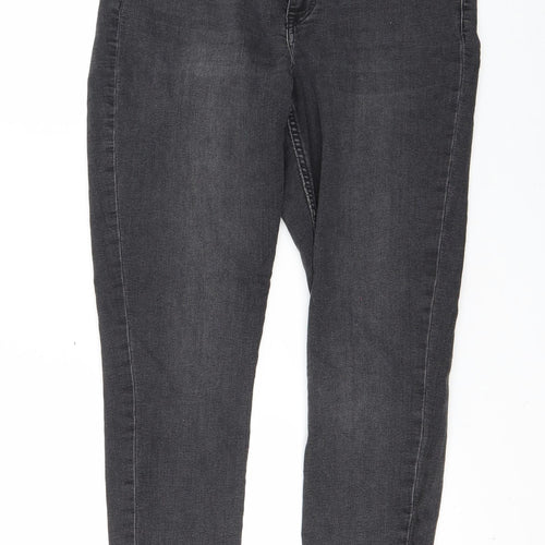 H&M Womens Black   Skinny Jeans Size 14 L29 in