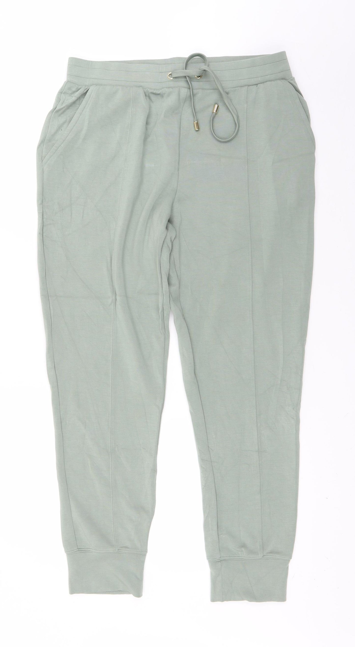 F&F Womens Green   Jogger Trousers Size 16 L28 in