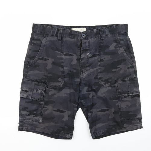 George Mens Blue Camouflage  Cargo Shorts Size 38