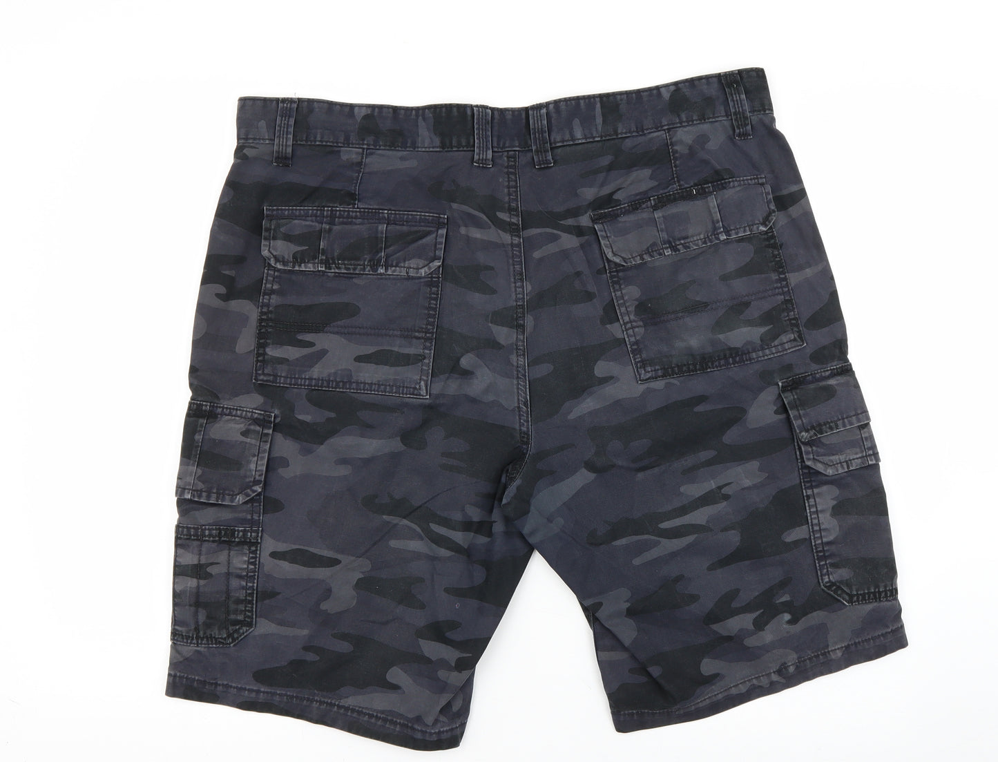 George Mens Blue Camouflage  Cargo Shorts Size 38