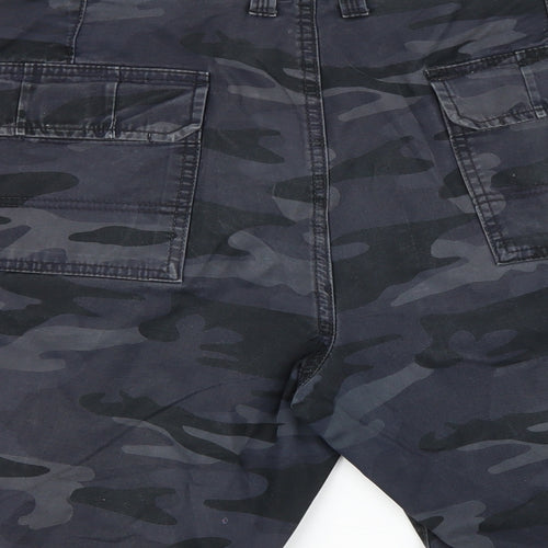 George Mens Blue Camouflage  Cargo Shorts Size 38