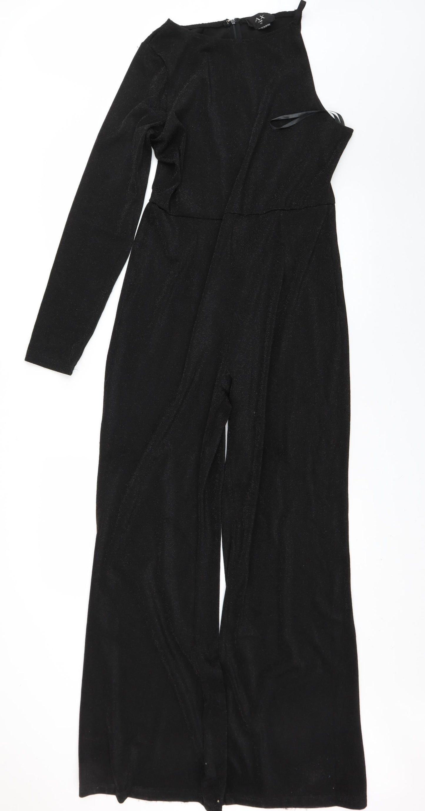 AX Paris Womens Black   Jumpsuit One-Piece Size 14 L29 in