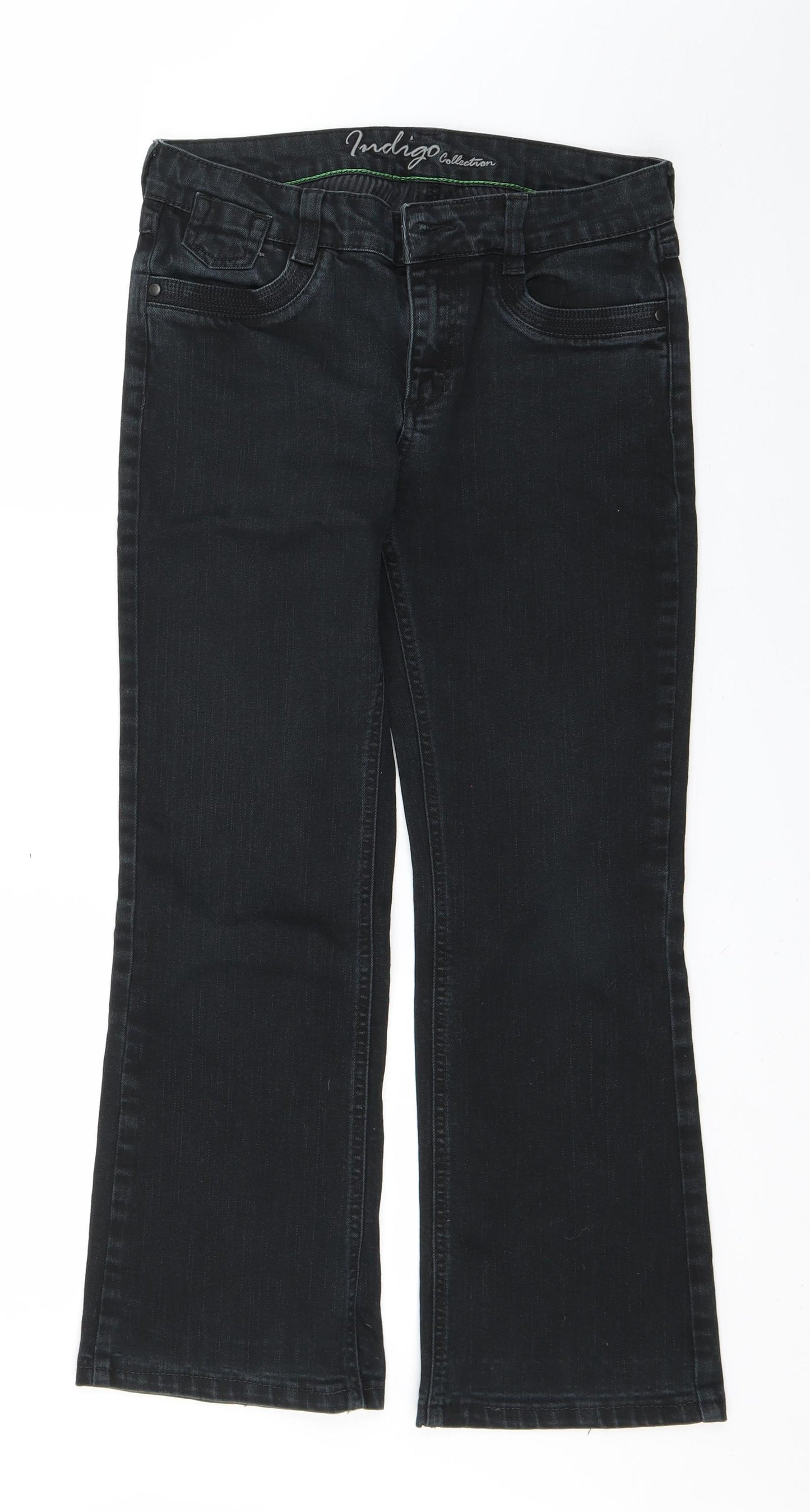 Marks and Spencer Womens Black   Bootcut Jeans Size 10 L27 in