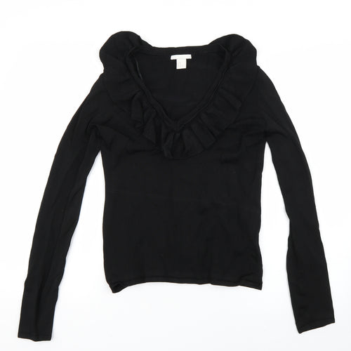 H&M Womens Black   Pullover Jumper Size M