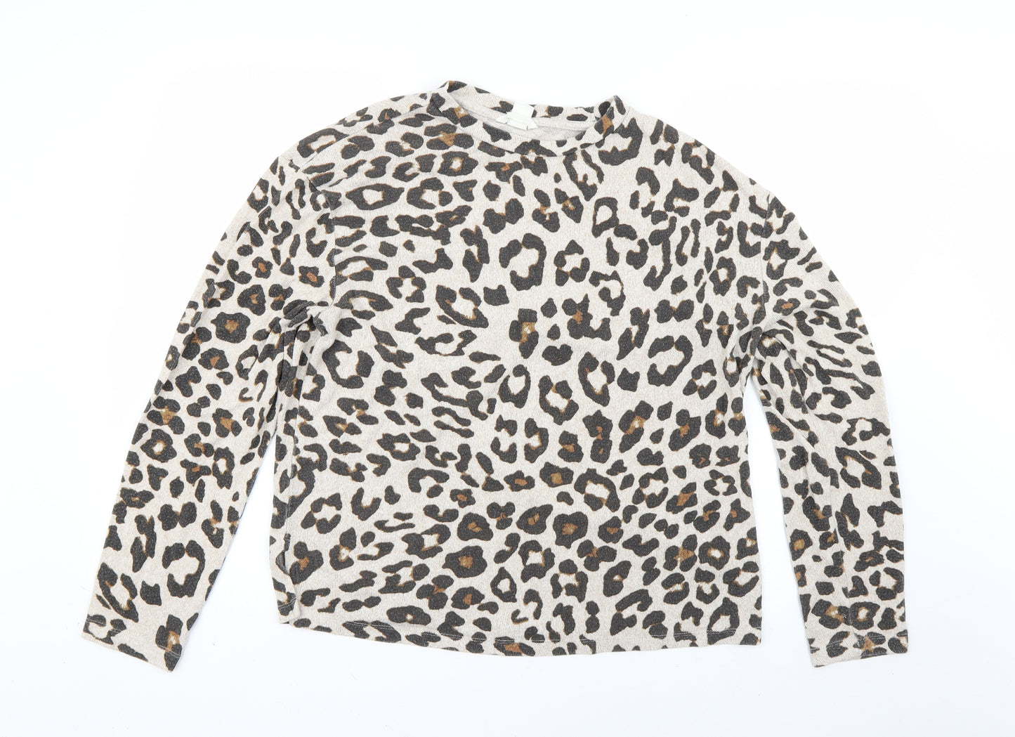 H&M Womens Multicoloured Animal Print  Pullover Jumper Size S