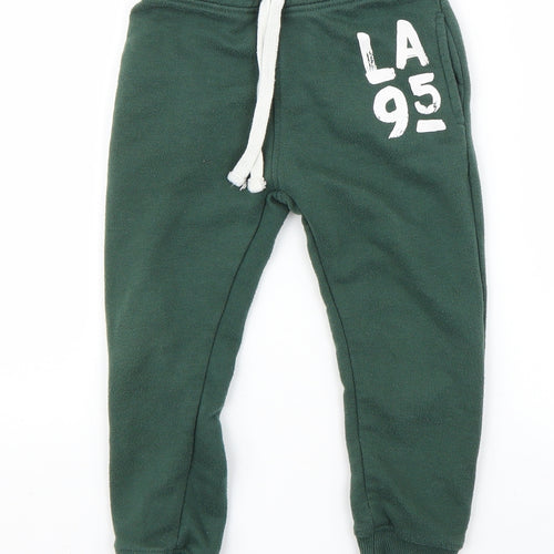 Minoti Boys Green   Jogger Trousers Size 3-4 Years