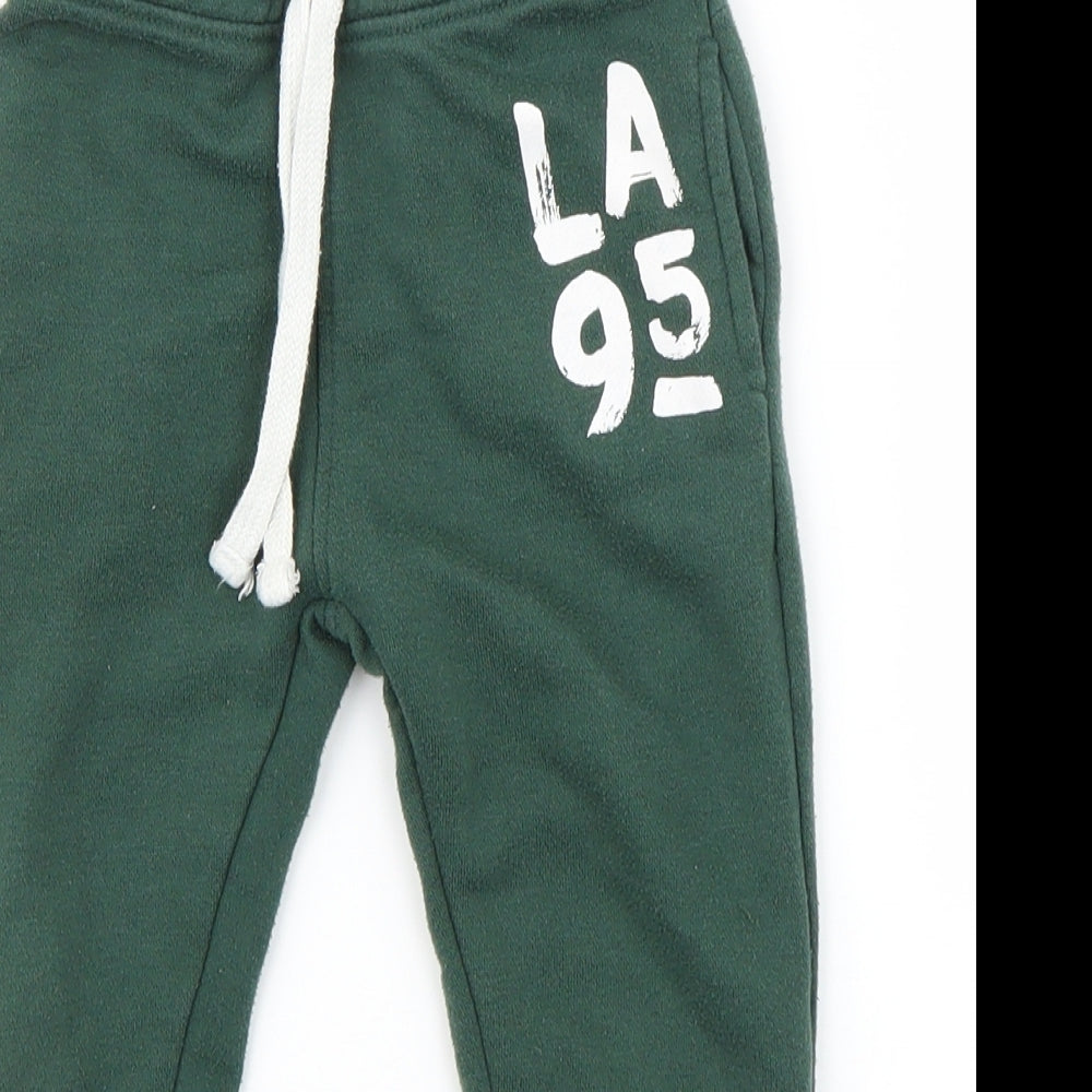 Minoti Boys Green   Jogger Trousers Size 3-4 Years