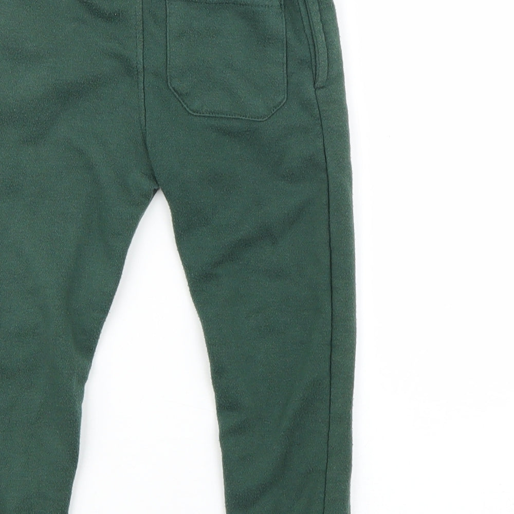 Minoti Boys Green   Jogger Trousers Size 3-4 Years