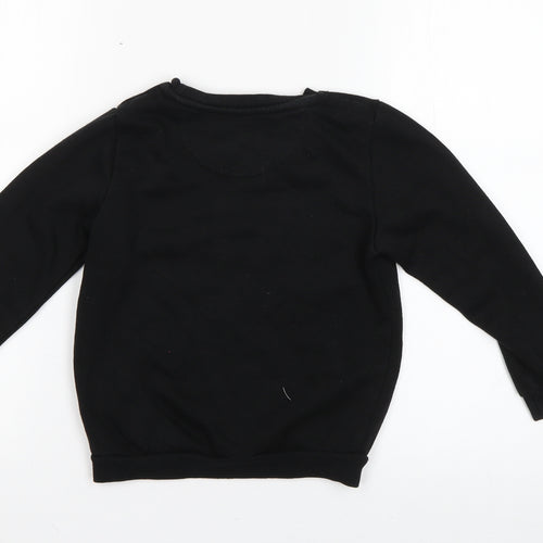 Primark Boys Black   Pullover Sweatshirt Size 5-6 Years