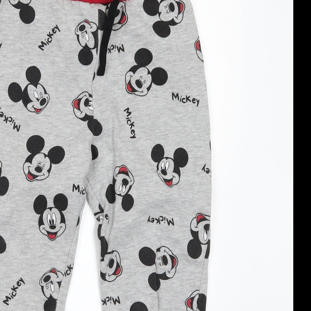 George Boys Grey   Jogger Trousers Size 4-5 Years - Mickey Mouse