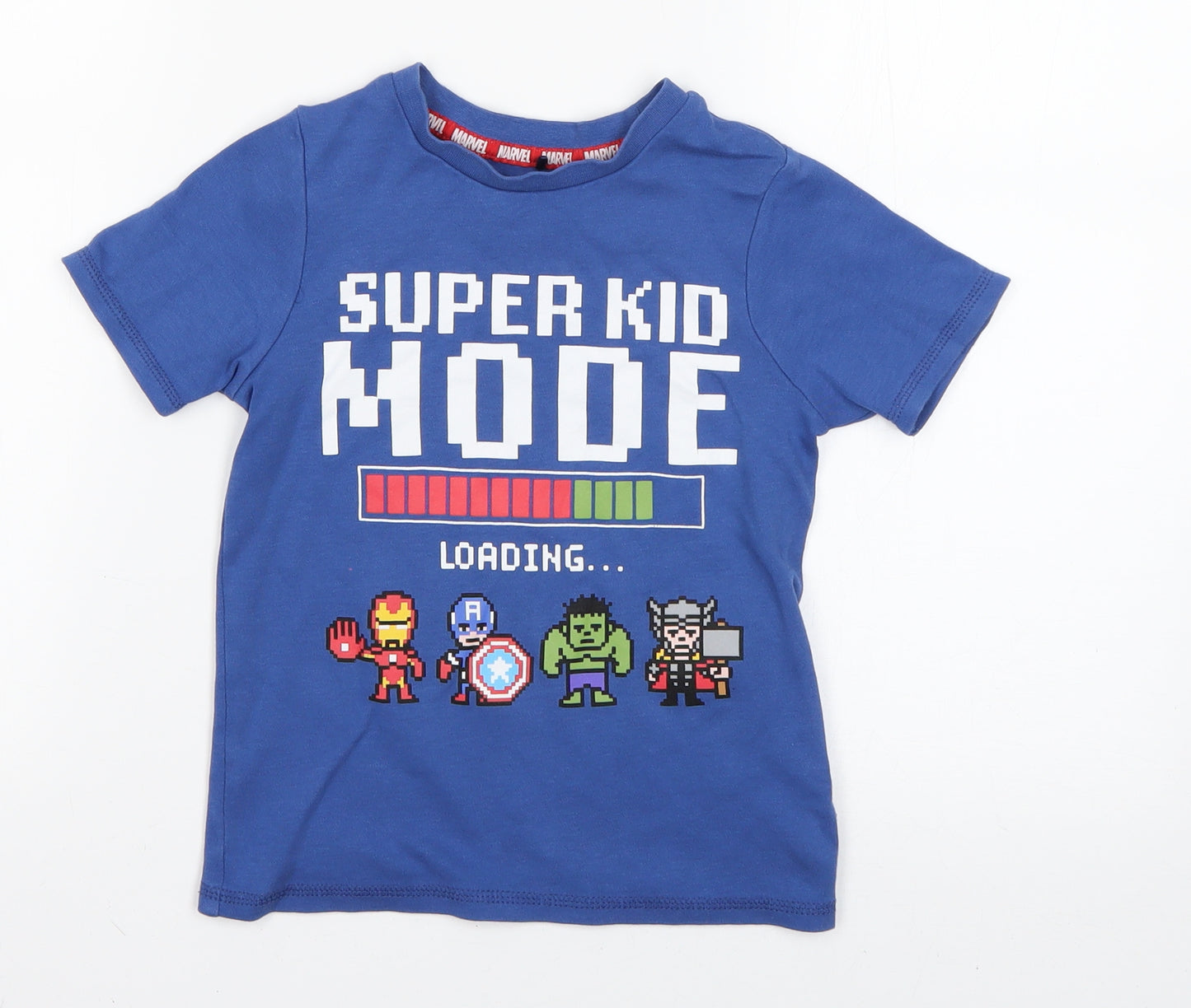 George Boys Blue   Basic T-Shirt Size 4-5 Years  - Marvel