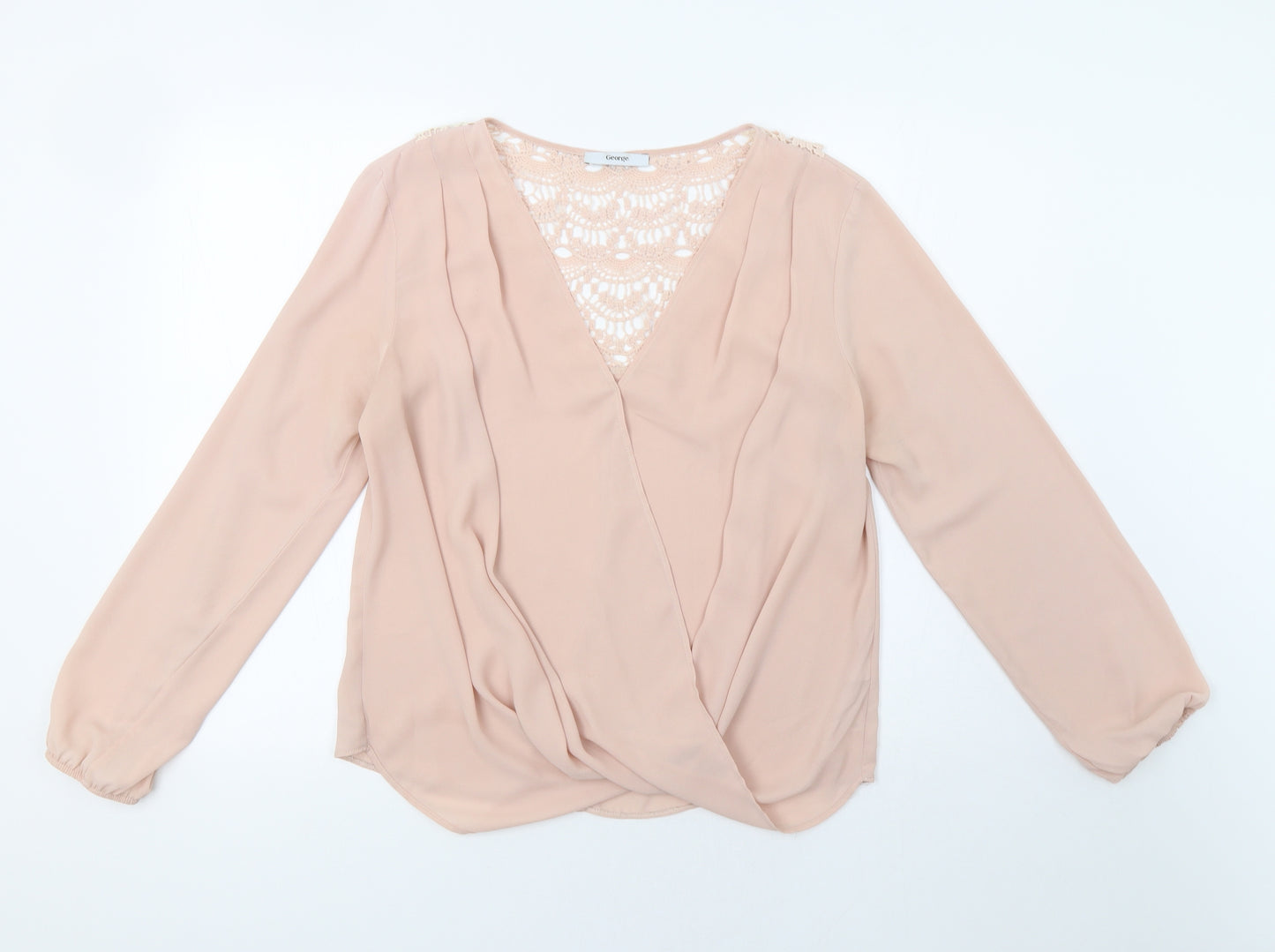 George Womens Pink   Basic Blouse Size 10